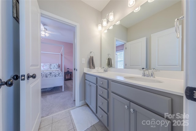 5256 Meadowcroft Way, Fort Mill, SC 29708 - full bathroom featuring ensuite bathroom, double vanity, and tile patterned floors