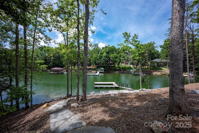 176 Windwood Ln, Troutman, NC 28166 - dock area featuring a water view