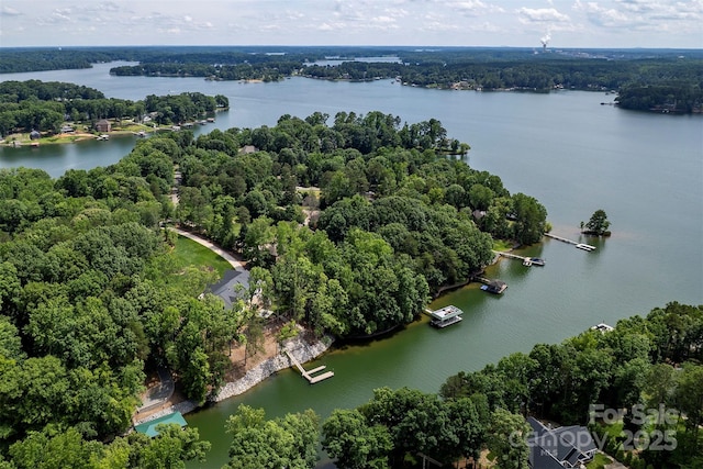 176 Windwood Ln, Troutman, NC 28166 - drone / aerial view of a nearby body of water