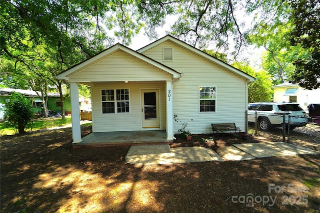 201 W 19th St, Kannapolis, NC 28081 - back of house featuring a porch