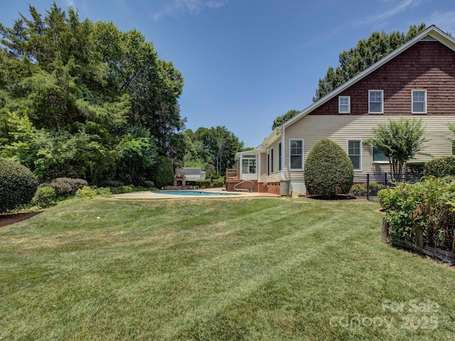 8508 Sandowne Ln, Huntersville, NC 28078 - view of yard featuring an outdoor pool