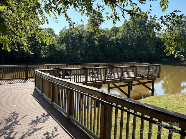 339 Mayflower Ave, Cramerton, NC 28032 - dock featuring a water view