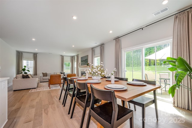 808 Dogwood Creek Ln, Indian Trail, NC 28079 - dining space featuring healthy amount of natural light, light wood finished floors, and recessed lighting