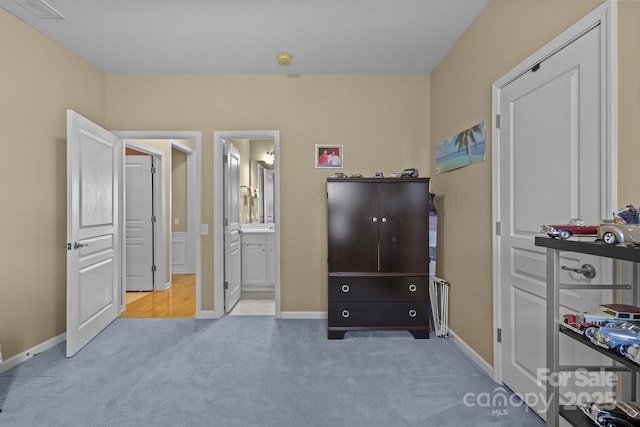 5238 Prosperity View Dr, Charlotte, NC 28269 - carpeted bedroom with baseboards and ensuite bathroom