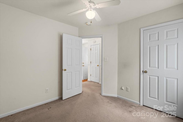 3114 Pine Pointe St, Matthews, NC 28104 - unfurnished bedroom with carpet flooring and a ceiling fan