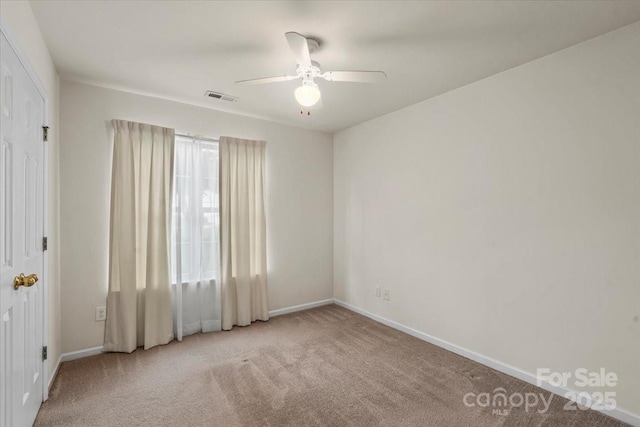 3114 Pine Pointe St, Matthews, NC 28104 - carpeted empty room with baseboards and a ceiling fan
