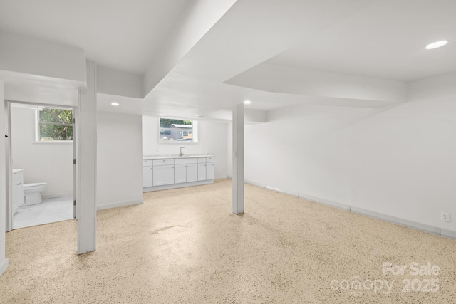 306 2nd Avenue Pl NE, Conover, NC 28613 - below grade area featuring recessed lighting