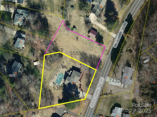 5563 Grace Chapel Rd, Hickory, NC 28601 - aerial map of property and surrounding area