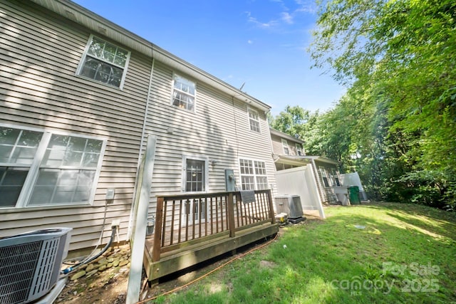 14664 Lions Paw St, Charlotte, NC 28273 - back of property featuring a deck and a yard