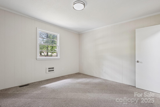 613 Davis St, Lancaster, SC 29720 - carpeted spare room with ornamental molding and wood walls