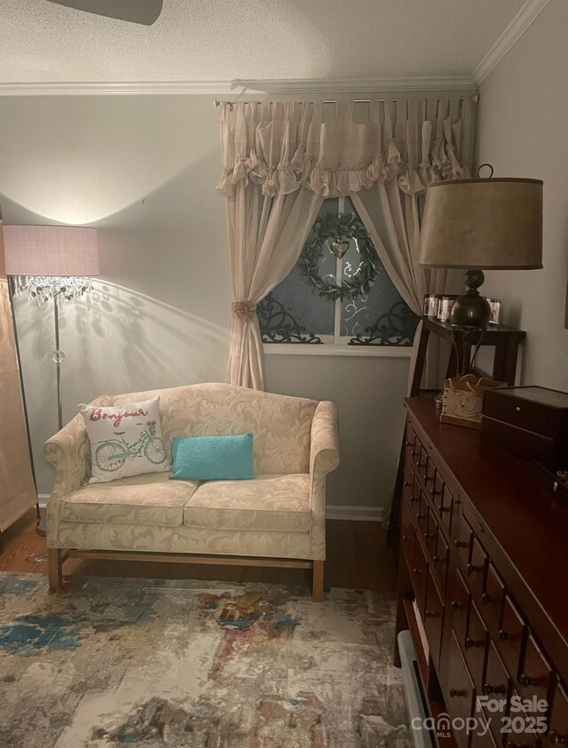 140 Lake Concord Rd NE, Concord, NC 28025 - sitting room with ornamental molding and a textured ceiling