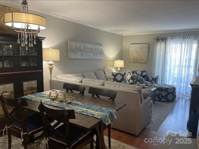140 Lake Concord Rd NE, Concord, NC 28025 - living area featuring wood finished floors and ornamental molding