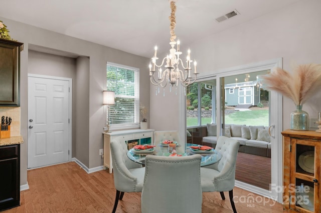 3701 Methodist Church Ln, Waxhaw, NC 28173 - dining room featuring a chandelier and light wood-type flooring