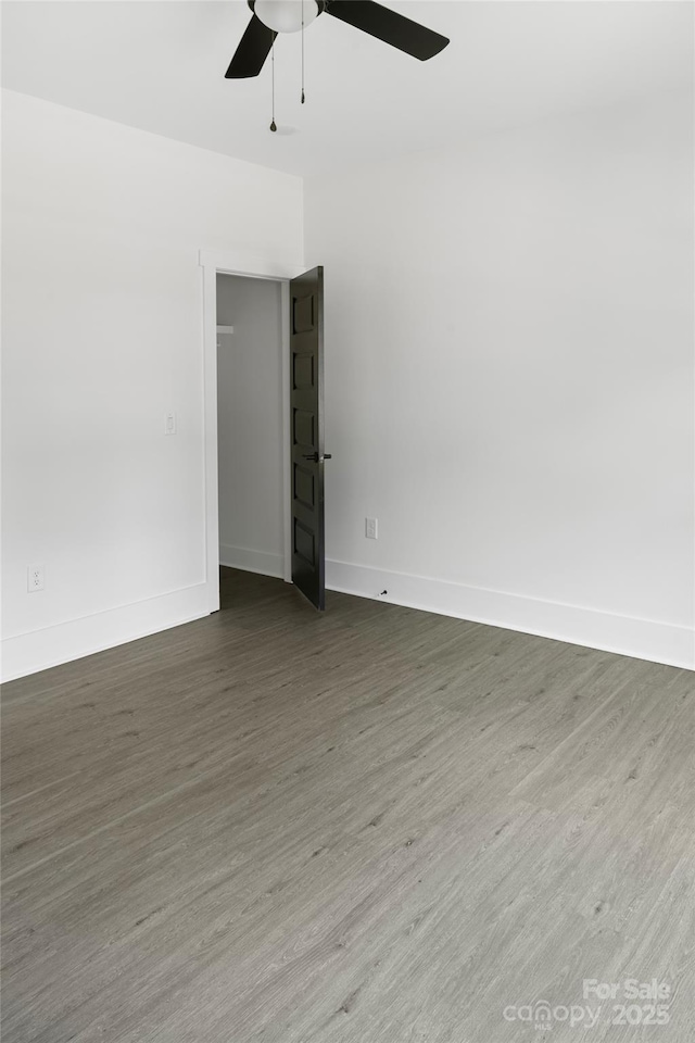 103 Wadesborough Pl, Wadesboro, NC 28170 - empty room with a ceiling fan and wood finished floors