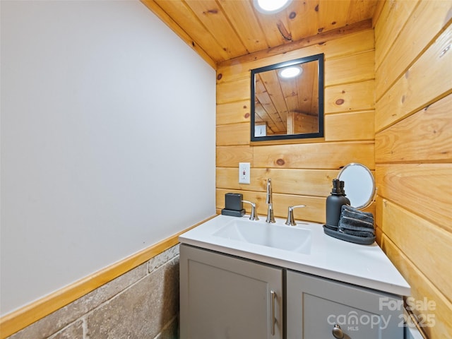 229 Yellow Bird Branch Rd, Sylva, NC 28779 - laundry room featuring wood ceiling and wood walls