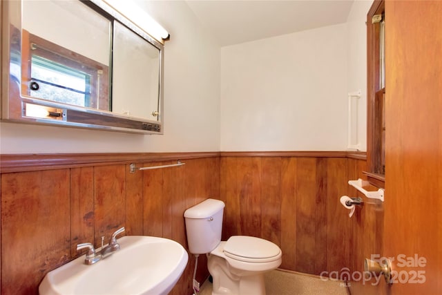 1145 Craigbrow Cir, Chester, SC 29706 - bathroom featuring wainscoting and wood walls