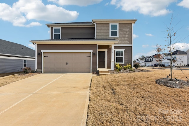 2125 Rolling Hills Ct, Stanley, NC 28164 - view of front facade featuring concrete driveway, a garage, and a front lawn