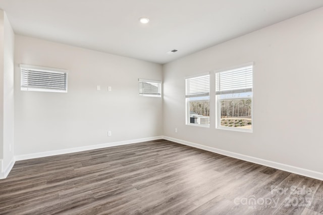 2125 Rolling Hills Ct, Stanley, NC 28164 - spare room with dark wood-style flooring and recessed lighting