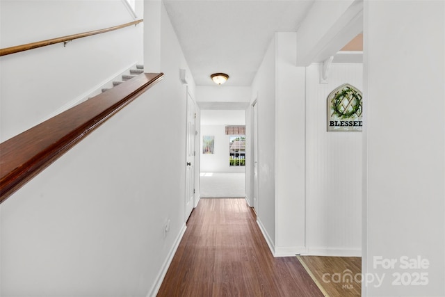 1670 Robins Nest Ct Unit D, Gastonia, NC 28054 - hall with wood finished floors and stairs
