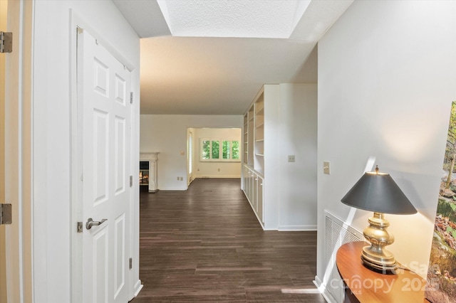 55 Diamond Ridge Ln, Columbus, NC 28722 - hallway with dark wood-style floors and baseboards