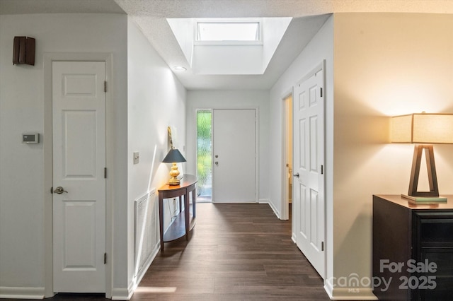 55 Diamond Ridge Ln, Columbus, NC 28722 - entrance foyer with dark wood finished floors and a skylight