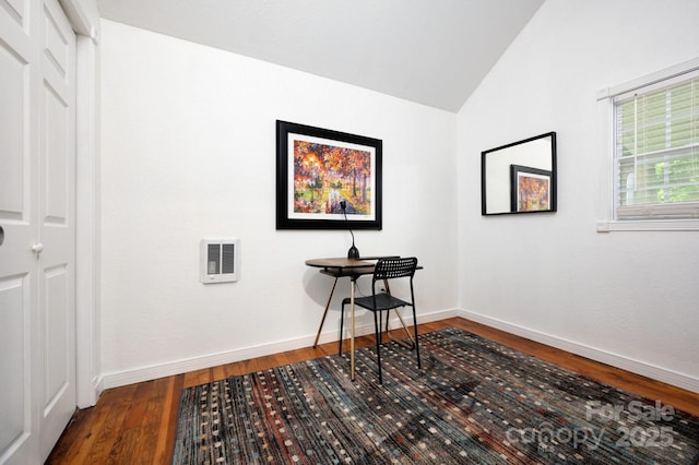 5 Arbutus Rd, Asheville, NC 28805 - interior space featuring vaulted ceiling and wood finished floors