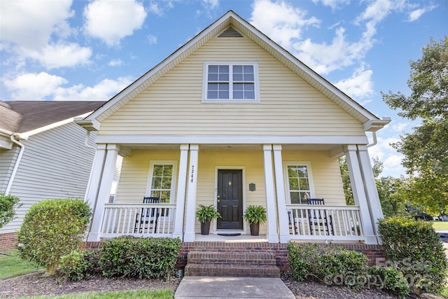 7344 Gilead Rd, Huntersville, NC 28078 - view of front of house featuring a porch