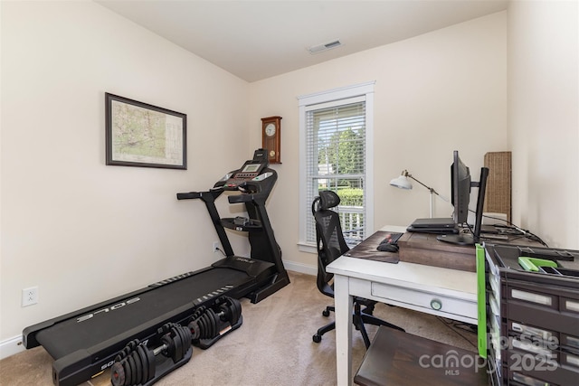 7344 Gilead Rd, Huntersville, NC 28078 - exercise area featuring carpet and baseboards