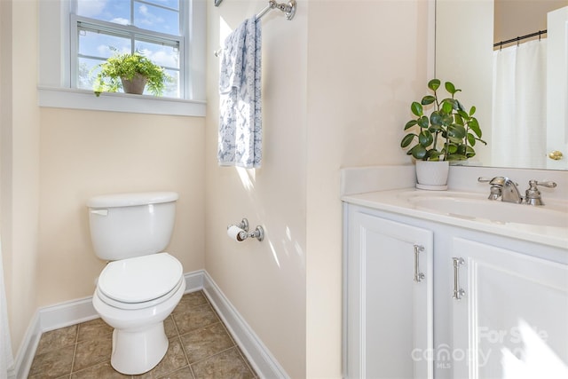 7344 Gilead Rd, Huntersville, NC 28078 - bathroom with vanity and tile patterned floors