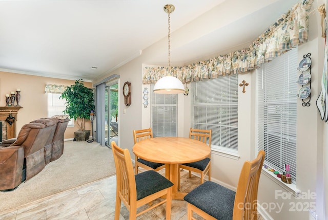 8701 Appaloosa Way Ln, Charlotte, NC 28216 - dining space with ornamental molding