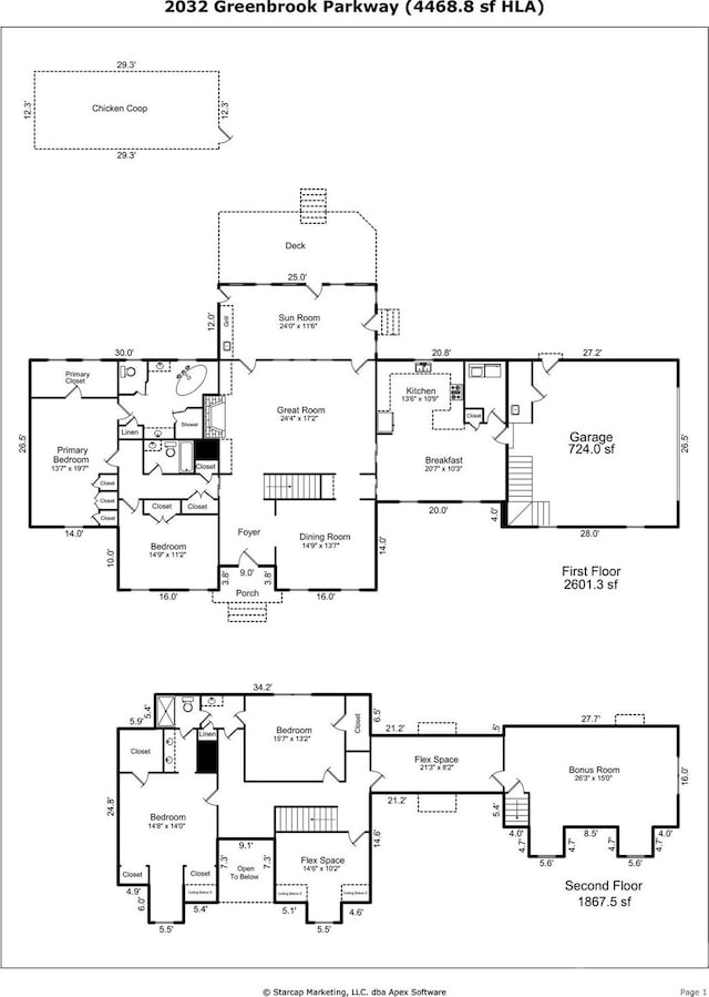 2032 Greenbrook Pkwy, Matthews, NC 28104 - view of floor plan / room layout