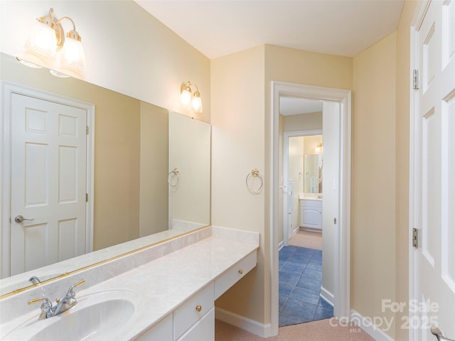 1 Hickory Rdg, Fletcher, NC 28732 - bathroom with vanity and baseboards