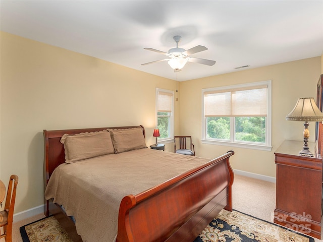 1 Hickory Rdg, Fletcher, NC 28732 - bedroom with carpet flooring and a ceiling fan