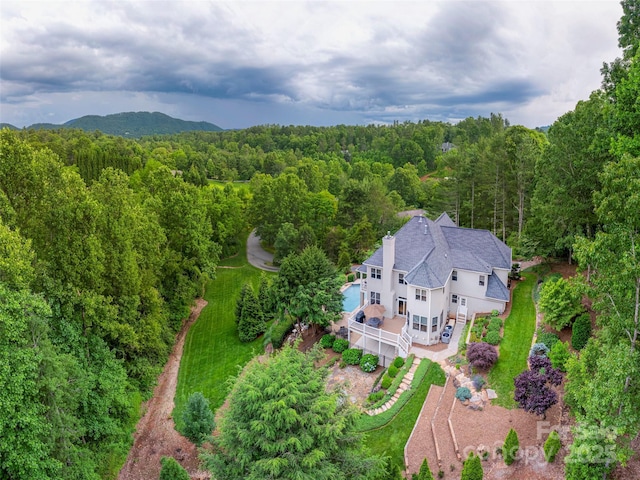 1 Hickory Rdg, Fletcher, NC 28732 - view from above of property with a heavily wooded area