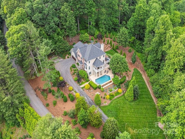 1 Hickory Rdg, Fletcher, NC 28732 - view from above of property with a pool