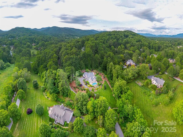 1 Hickory Rdg, Fletcher, NC 28732 - aerial view of a mountainous background and a forest