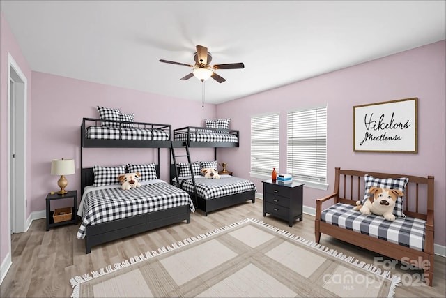 3433 Spinner Ct, Sherrills Ford, NC 28673 - bedroom with wood finished floors and a ceiling fan