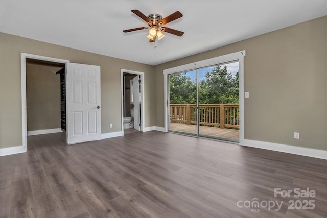 41 Remembrance Rdg, Flat Rock, NC 28731 - unfurnished room with ceiling fan and dark wood-style flooring