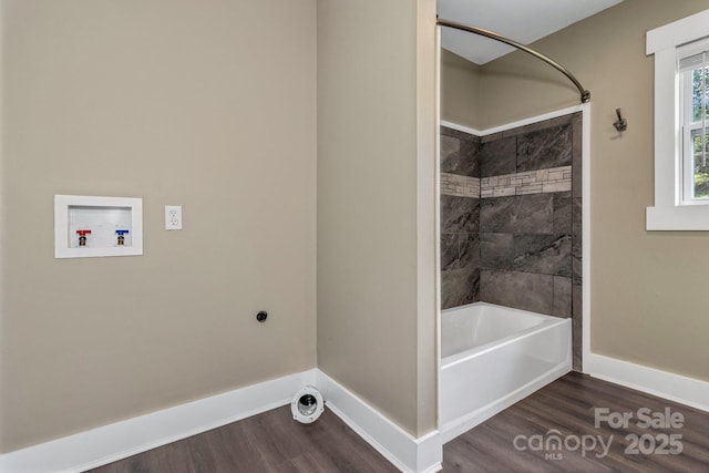 41 Remembrance Rdg, Flat Rock, NC 28731 - bathroom with wood finished floors and shower / bathtub combination