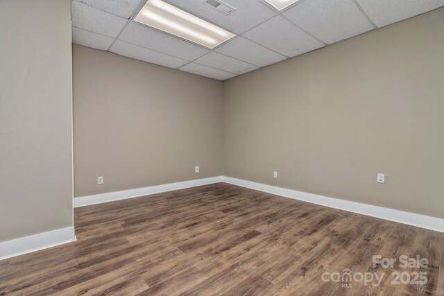 41 Remembrance Rdg, Flat Rock, NC 28731 - spare room featuring a paneled ceiling and dark wood-style flooring