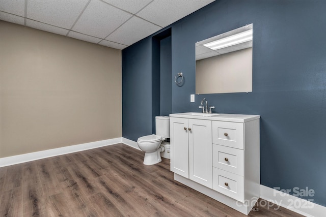 41 Remembrance Rdg, Flat Rock, NC 28731 - half bath with vanity, wood finished floors, and a paneled ceiling