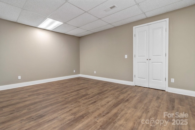 41 Remembrance Rdg, Flat Rock, NC 28731 - spare room featuring a drop ceiling and wood finished floors