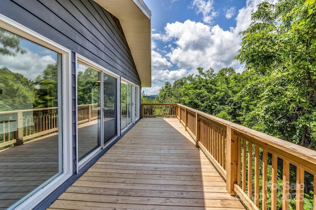 41 Remembrance Rdg, Flat Rock, NC 28731 - view of wooden deck