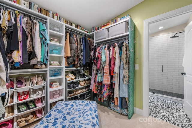 2034 Lanier Ave, Charlotte, NC 28205 - walk in closet featuring carpet floors