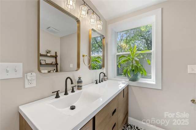 2034 Lanier Ave, Charlotte, NC 28205 - bathroom featuring double vanity