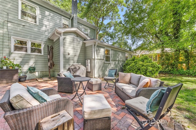 2034 Lanier Ave, Charlotte, NC 28205 - view of patio featuring an outdoor hangout area