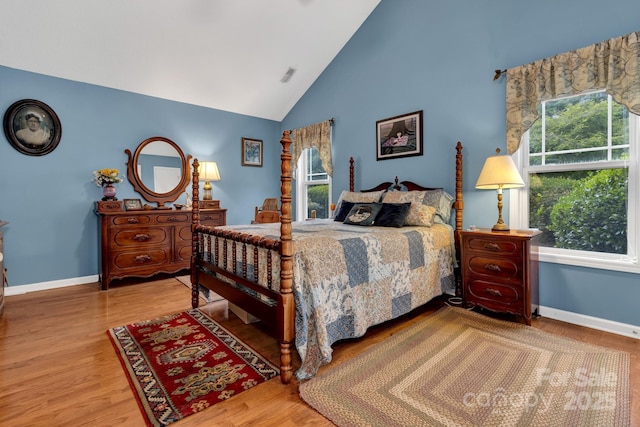 16 Sunview Cir, Arden, NC 28704 - bedroom with wood finished floors and high vaulted ceiling