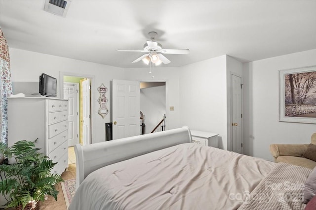 111 Beacon Hills Dr, Gastonia, NC 28056 - bedroom with a ceiling fan