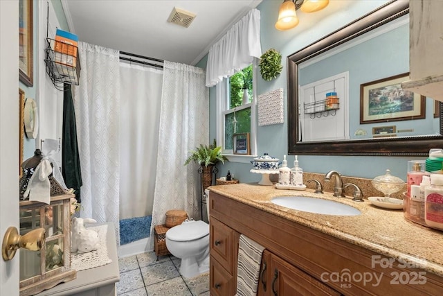111 Beacon Hills Dr, Gastonia, NC 28056 - full bath featuring vanity and shower / bath combo with shower curtain
