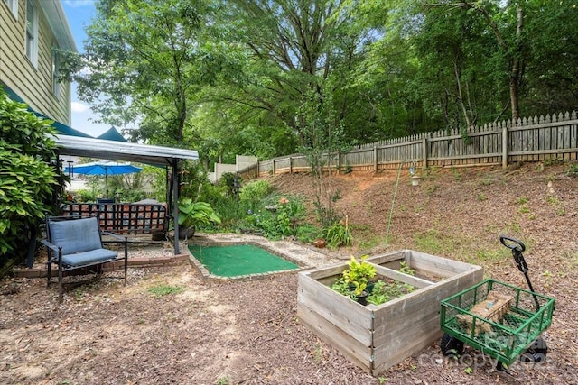 111 Beacon Hills Dr, Gastonia, NC 28056 - view of yard featuring a putting area